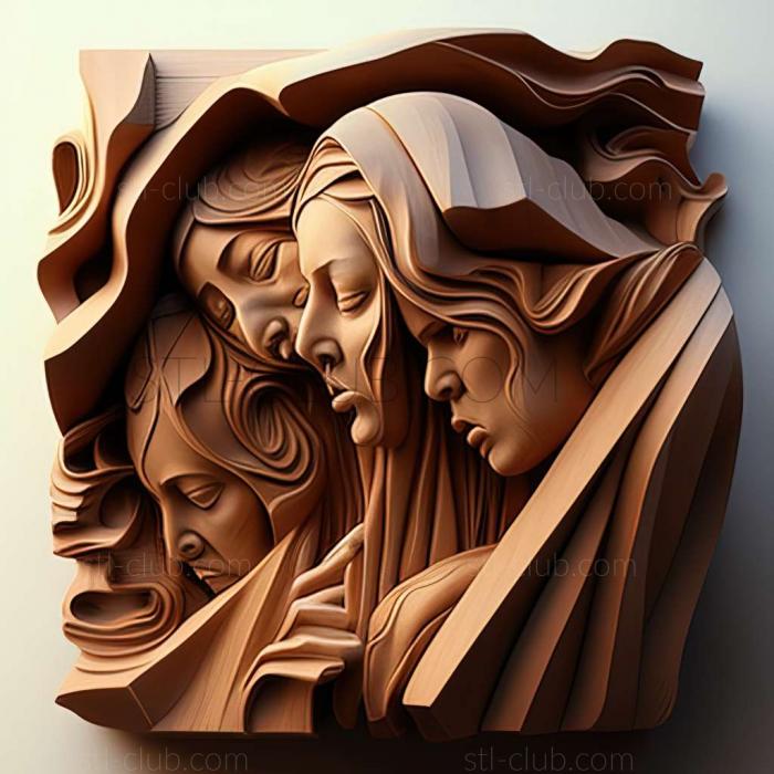 3D мадэль Грейс Механ Де Вито, американская художница. (STL)